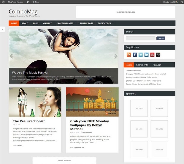 ComboMag News WordPress Theme