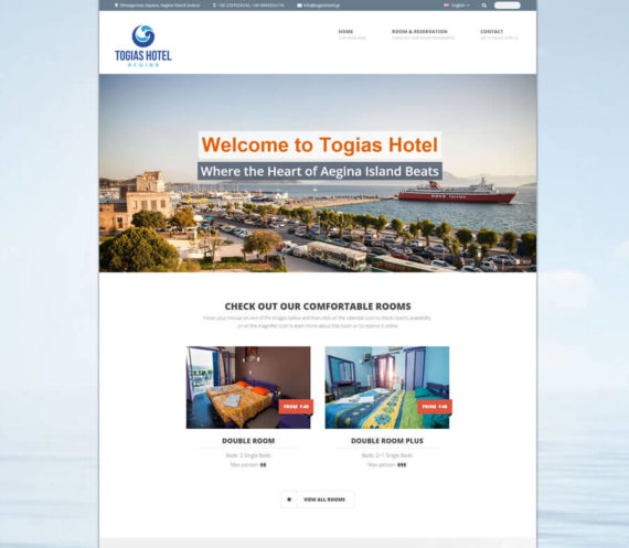 Κατασκευή Ιστοσελίδας Ξενοδοχείου Togias Hotel